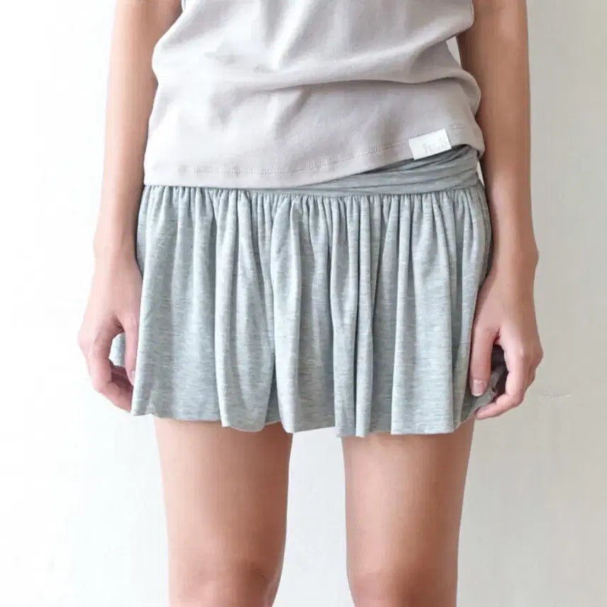 [SOLD OUT] 샵페어리 yuzu skirt gray 유즈 스커트 그레이