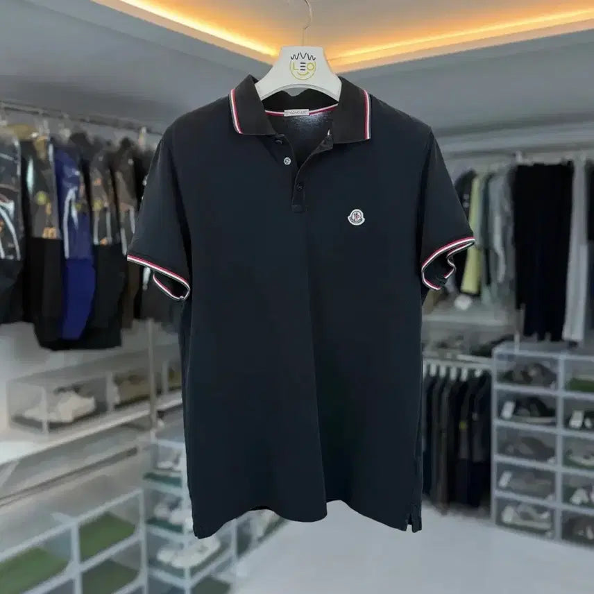 [BUNJANG] Moncler Patch Polo Shirt / 몽클레어 와펜 패치 카라티셔츠
