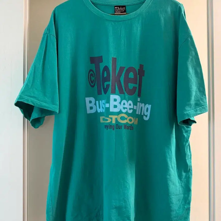 [BUNJANG] Teket Green T-Shirt L / Teket 테켓 반팔 티셔츠 L