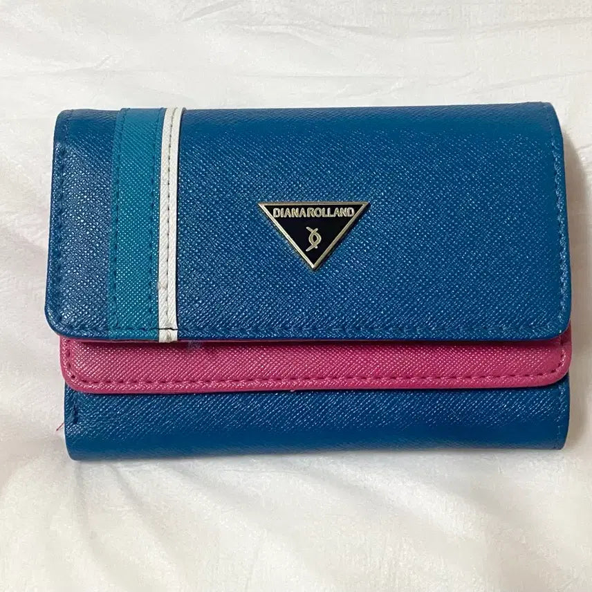 [BUNJANG] DIANAROLLAND Wallet - Pink Blue / DIANAROLLAND 다이아나롤란드 다이에나롤랑 지갑 핑크 블루