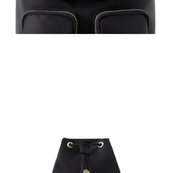 [BUNJANG] Minitmute Chloe Backpack Mix Black / 미닛뮤트 클로백팩 믹스블랙