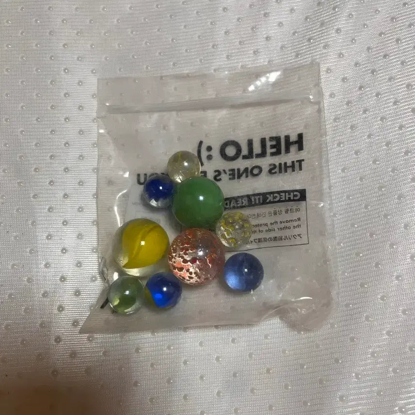 [BUNJANG] Bundle of Colorful Glass Marbles / 컬러 유리구슬 묶음