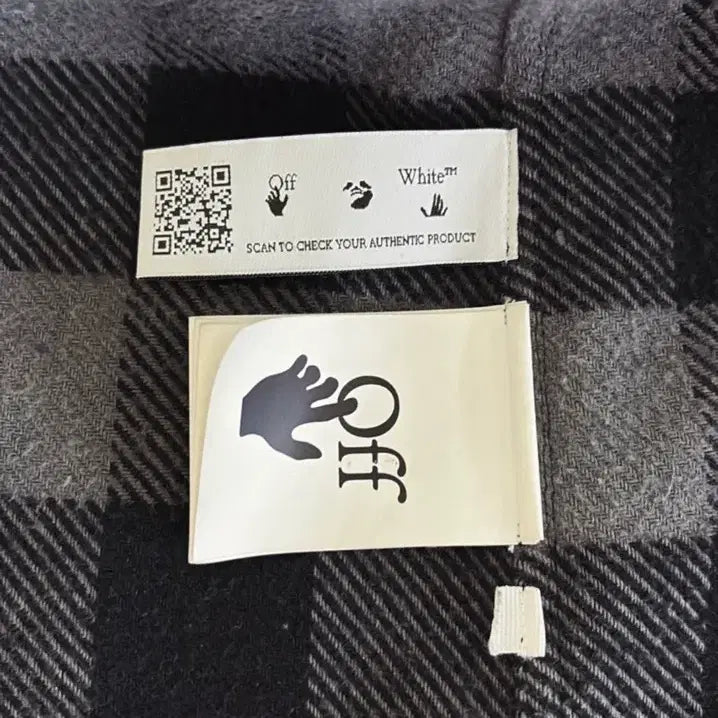 [SOLD OUT] 오프화이트 후드체크무늬겉옷