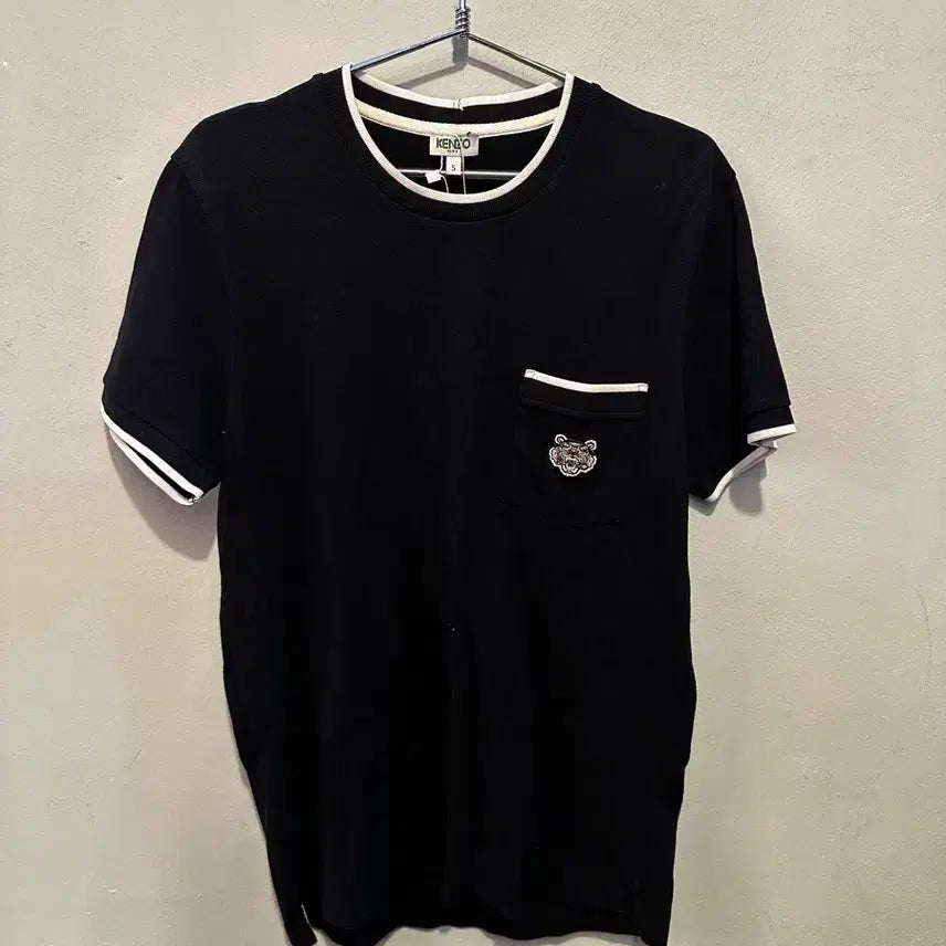 [BUNJANG] Kenzo Pocket Logo Casual Short Sleeve T-Shirt / 겐조 포켓 로고 캐주얼 반팔티