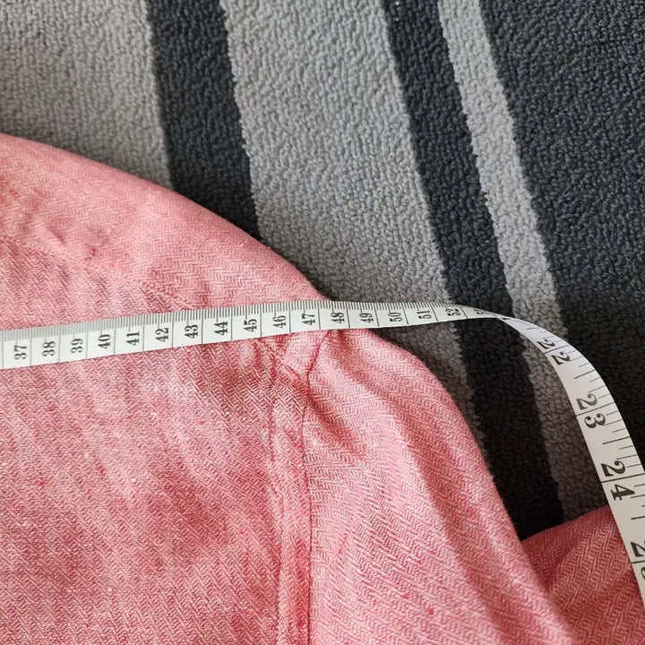 [BUNJANG] Massimo Dutti Pink Linen Patch Shirt / 마시모두띠 핑크 린넨 셔츠 패치 셔츠