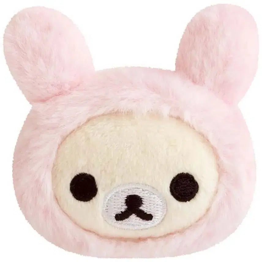 [SOLD OUT] 코리락쿠마 가득 우사기 핑크 토끼 뱃지