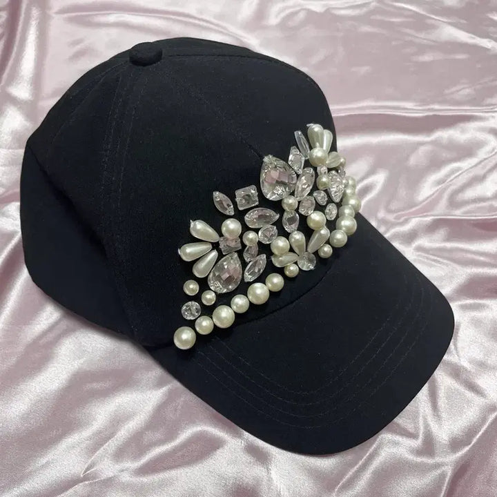 [BUNJANG] DaTuRa Gyaru Bijou Cap Hat Black / DaTuRa 다츄라 다투라 갸루 비쥬 캡 모자