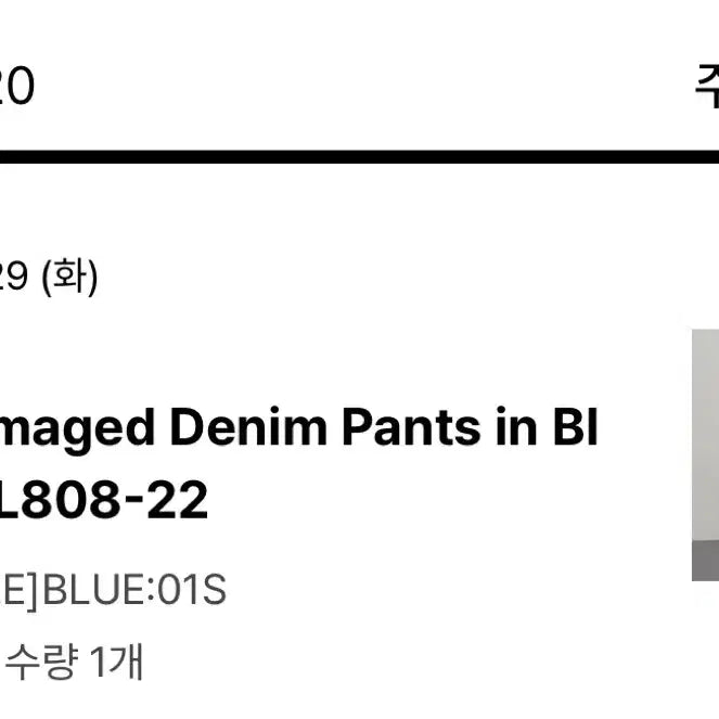 [BUNJANG] 새상품 레이브 프린트 데미진 데님 / 새상품 레이브 프린트 데미진 데님