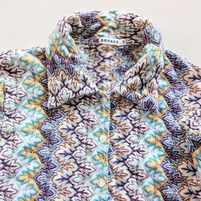 [BUNJANG] DGRACE Patterned Blouse / DGRACE 패턴 셔츠 블라우스/셔츠