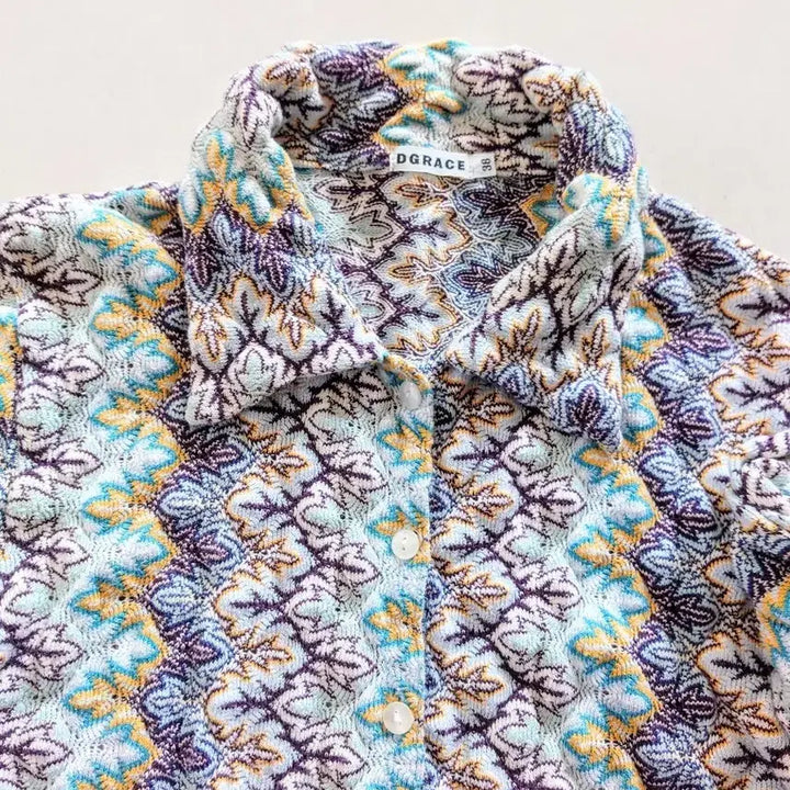 [BUNJANG] DGRACE Patterned Blouse / DGRACE 패턴 셔츠 블라우스/셔츠