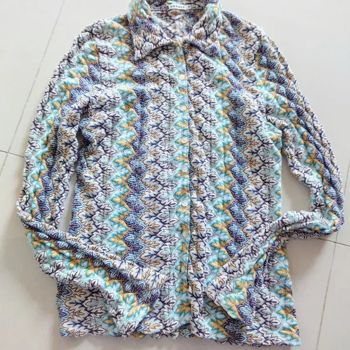 [BUNJANG] DGRACE Patterned Blouse / DGRACE 패턴 셔츠 블라우스/셔츠