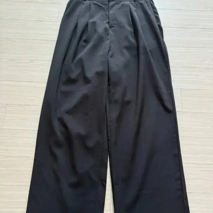 [BUNJANG] Slowand Semi-Formal Semi-Wide Black Slacks / 슬로우앤드 세미정장 슬렉스 세미와이드 팬츠 블랙