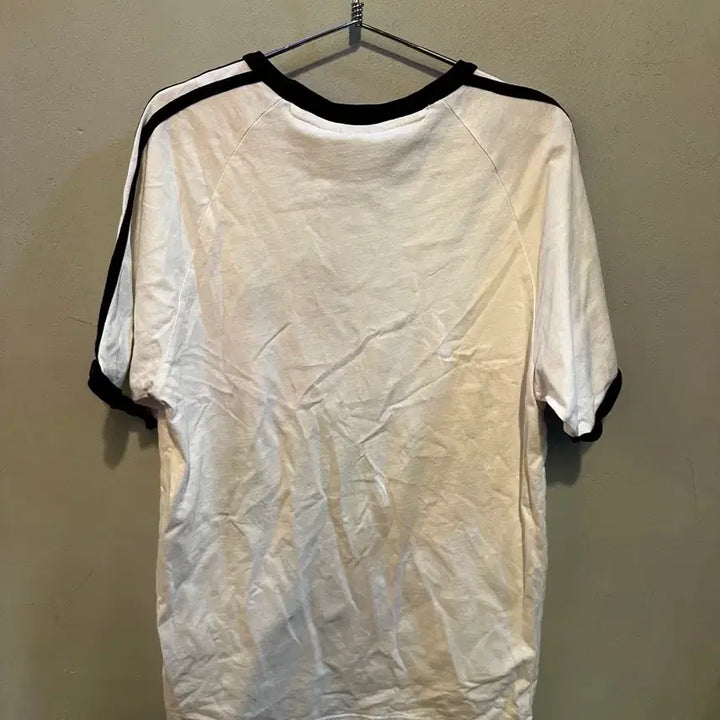 [BUNJANG] Adidas Beckenbauer White Black T-Shirt Size L / 아디다스 베켄바우어 흰검 티셔츠