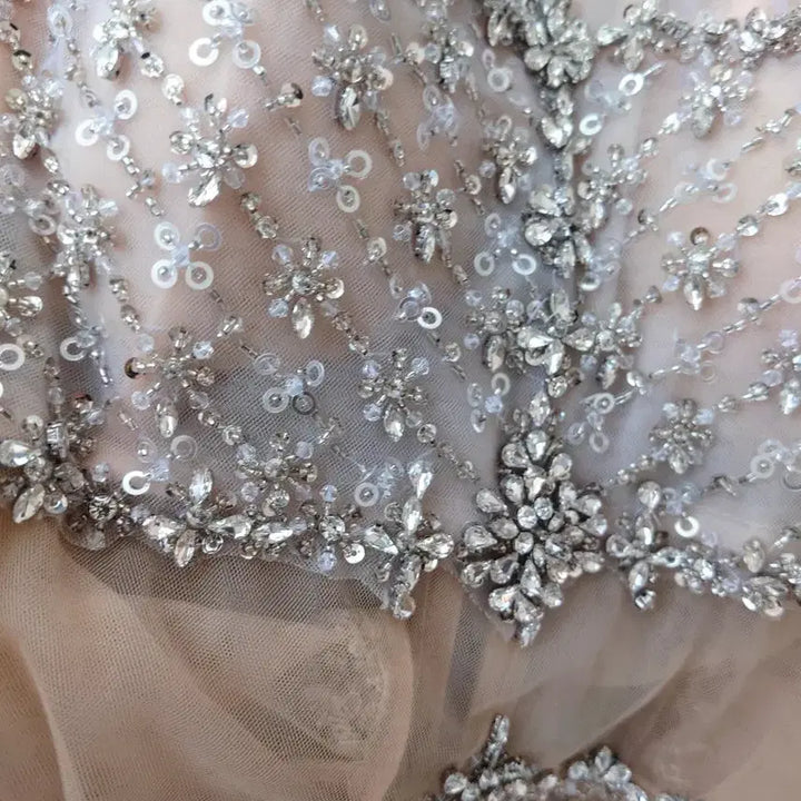 [BUNJANG] Beaded Embellished Maxi Dress / 비즈 장식 드레스