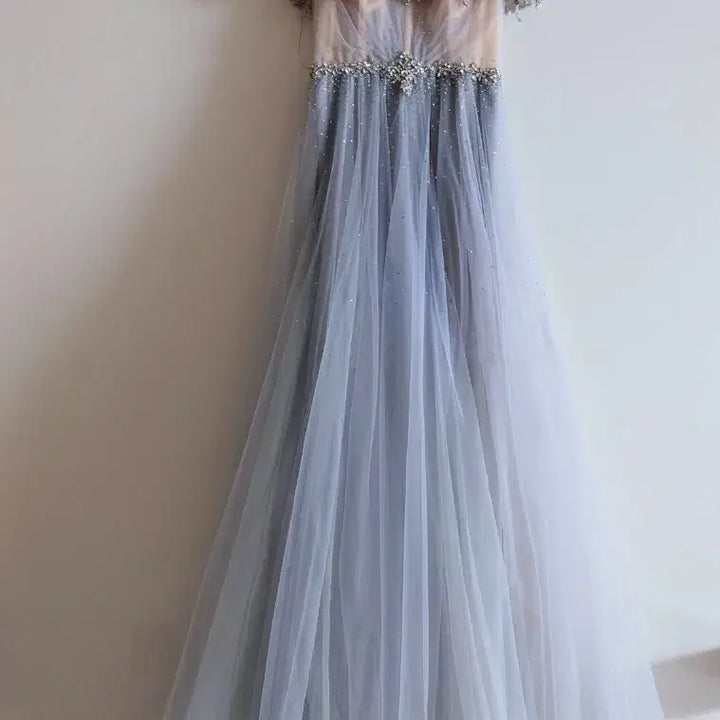 [BUNJANG] Beaded Embellished Maxi Dress / 비즈 장식 드레스