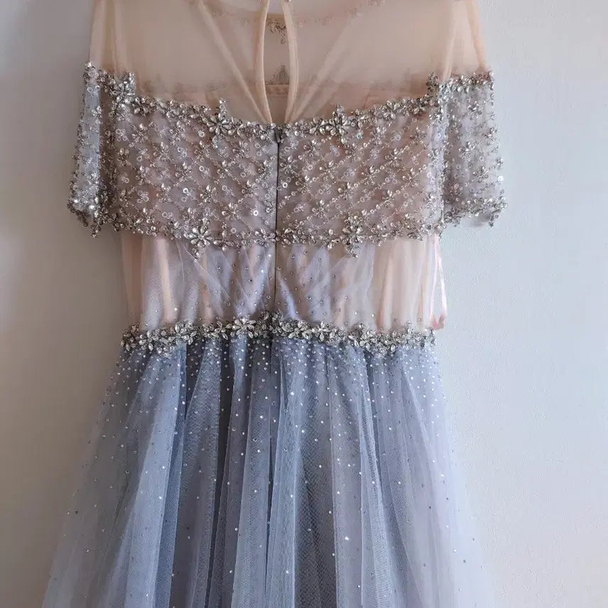 [BUNJANG] Beaded Embellished Maxi Dress / 비즈 장식 드레스