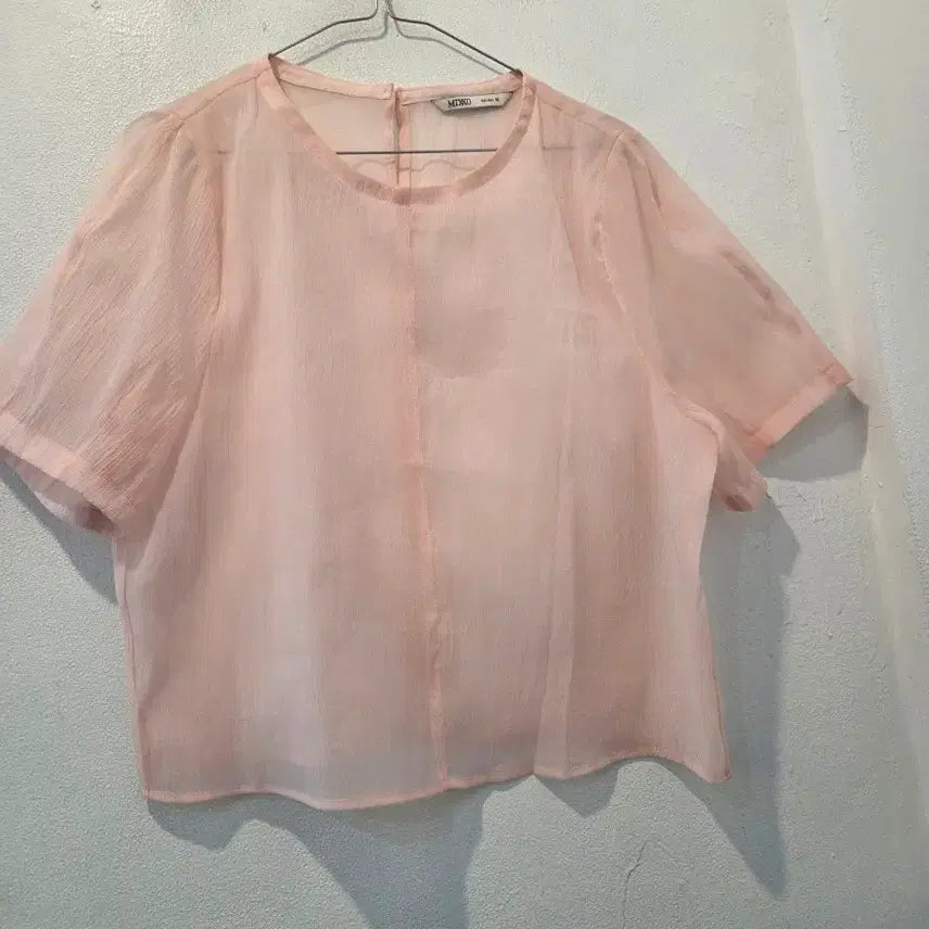 [BUNJANG] MIXXO Pink Blouse (M) / MIXXO 믹쏘 핑크 블라우스 M