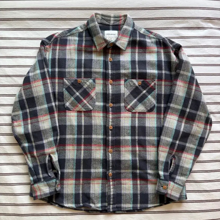 [BUNJANG] Kakis Khaki Flannel Check Shirt / [옷장정리떨이]카키스 플란넬 셔츠