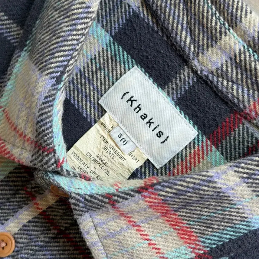 [BUNJANG] Kakis Khaki Flannel Check Shirt / [옷장정리떨이]카키스 플란넬 셔츠