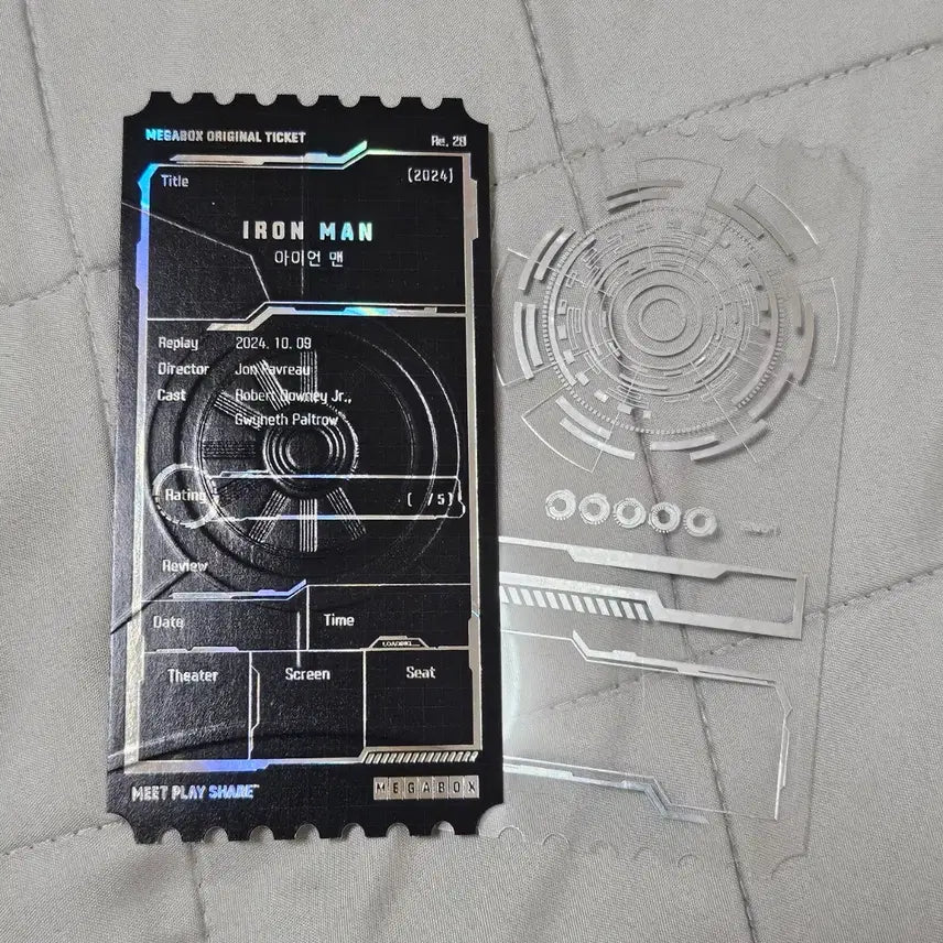 [SOLD OUT] 마블 아이언맨 메가박스 오리지널 티켓 오티, 스파이더맨 필름마크
