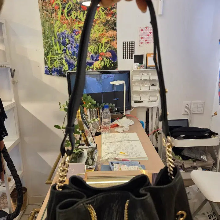 [BUNJANG] Renoma Leather Shoulder/Cross Bag / 레노마 콤비지퍼 레더 백 (끈조절가능)