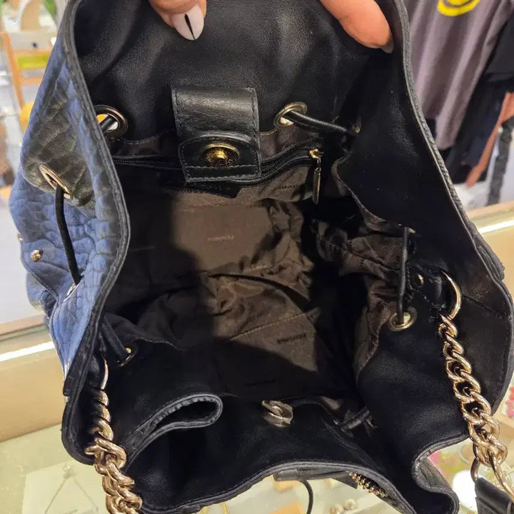 [BUNJANG] Renoma Leather Shoulder/Cross Bag / 레노마 콤비지퍼 레더 백 (끈조절가능)
