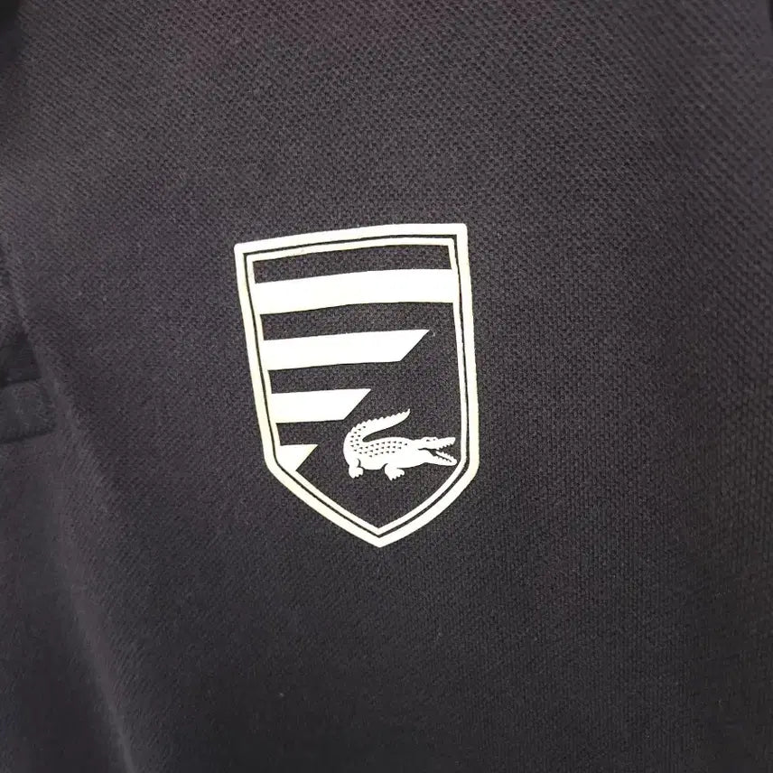 [BUNJANG] Lacoste Navy Collar Short Sleeve T-Shirt / 라코스테 네이비 카라 반팔티