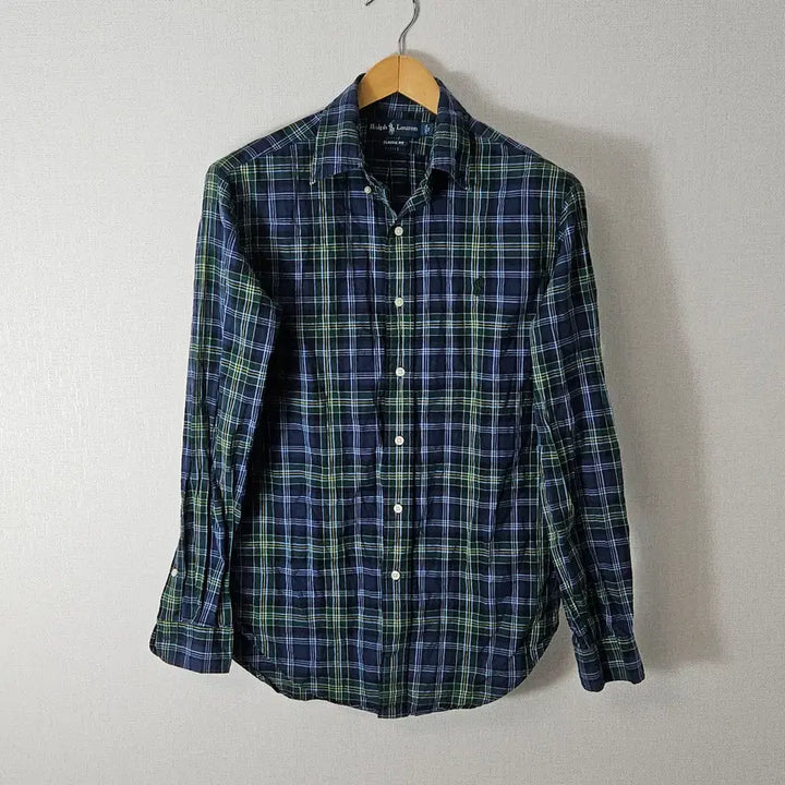 [BUNJANG] Polo Ralph Lauren Classic Fit Cotton Check Shirt Green/Blue / 폴로 랄프로렌 코튼 체크셔츠 그린블루 정품 클래식핏 100