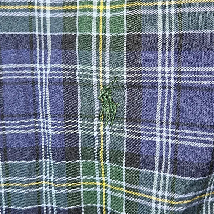[BUNJANG] Polo Ralph Lauren Classic Fit Cotton Check Shirt Green/Blue / 폴로 랄프로렌 코튼 체크셔츠 그린블루 정품 클래식핏 100
