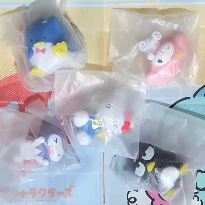 [BUNJANG] Sanrio Fall Down Figure Set / 산리오 꽈당2탄 풀세트5종[일괄]