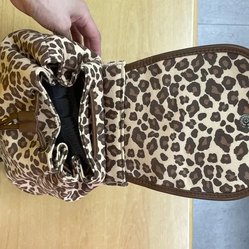 [BUNJANG] Hello Kitty Leopard Print Backpack / 헬로키티 레오파드 호피 백팩 가방 새상품(정품)