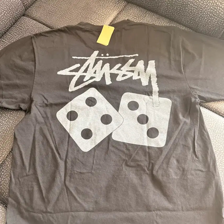 [BUNJANG] Stussy Pigment Dyed Dice T-shirt Black L / 스투시 피그먼트 다이드 다이스 티셔츠 블랙 L (새상품)