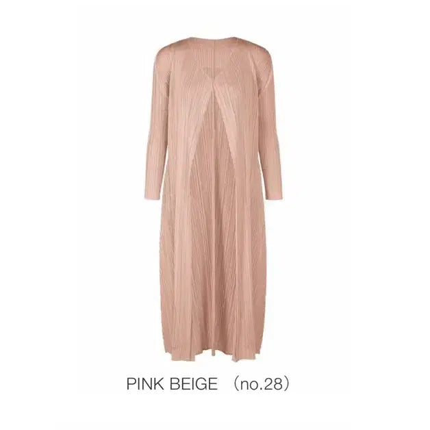 [BUNJANG] Pleats Please Monthly Pink Long Cardigan / 플리츠플리즈 먼슬리 핑크 롱 가디건