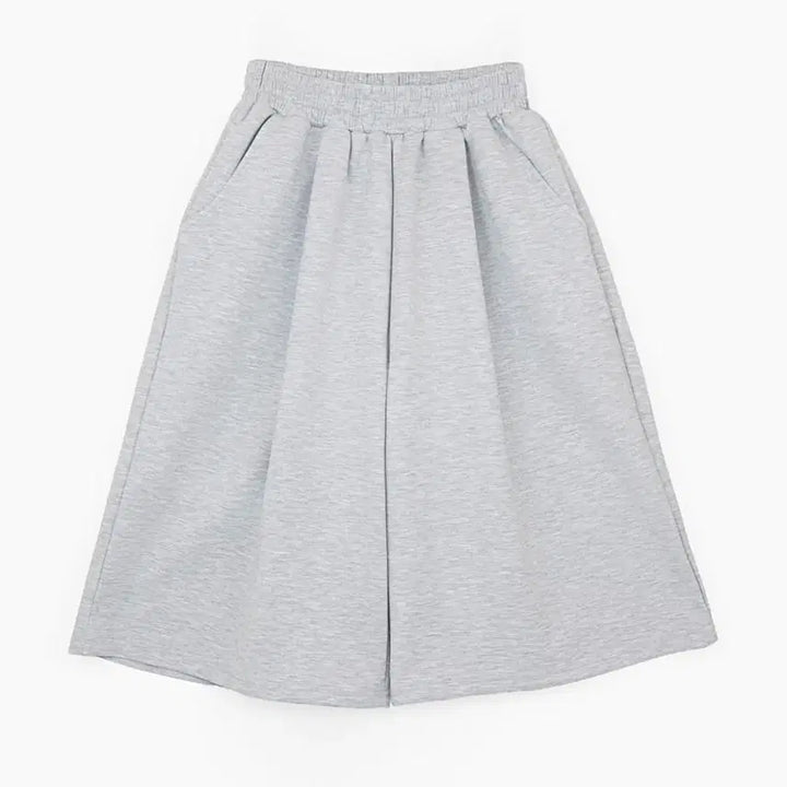 [BUNJANG] Buckle Down One-Tuck Long Wide Bermuda Sweatpants Melange Gray 2XL / (새상품 택포가격) 버클다운 원턱롱와이드버뮤다스웻팬츠 멜란지그레이 2XL