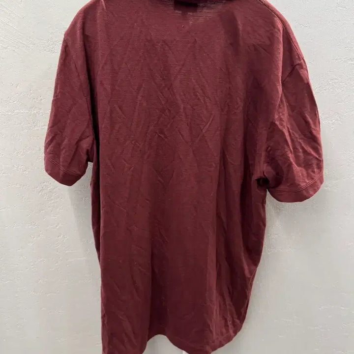 [BUNJANG] Giorgio Armani Burgundy Polo Shirt / 조르지오 아르마니 버건디 폴로반팔티 58