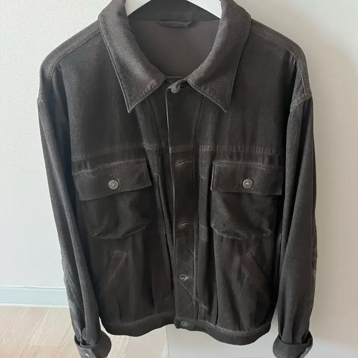 [BUNJANG] Polytelu Corduroy Camo Trucker Jacket / 폴리테루 코듀로이 카모 트러커
