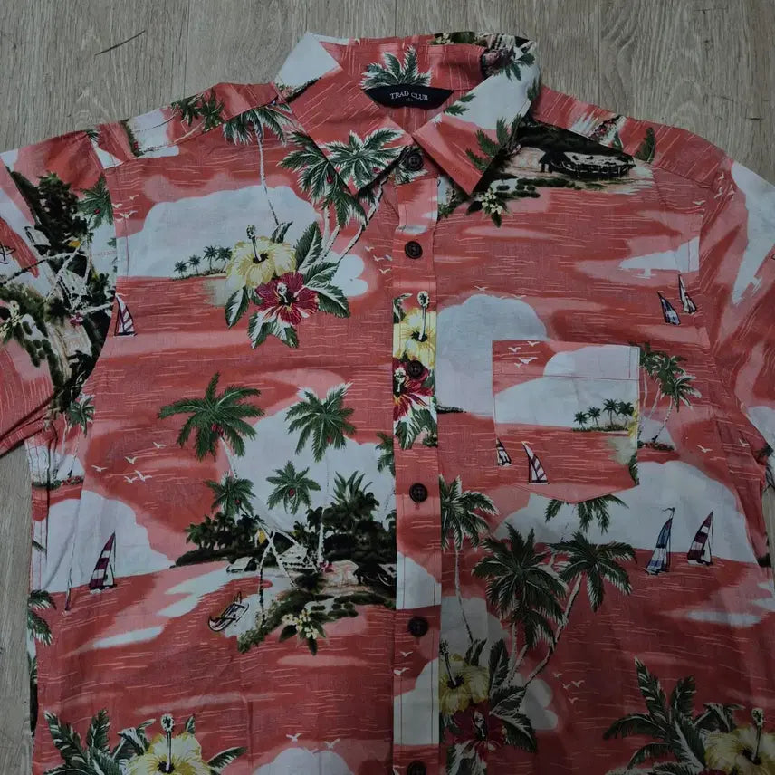 [BUNJANG] TRAD CLUB Hawaiian Short-Sleeve Shirt / TRAD CLUB 트랜드 클럽 하와이안 반팔 셔츠 L(100)