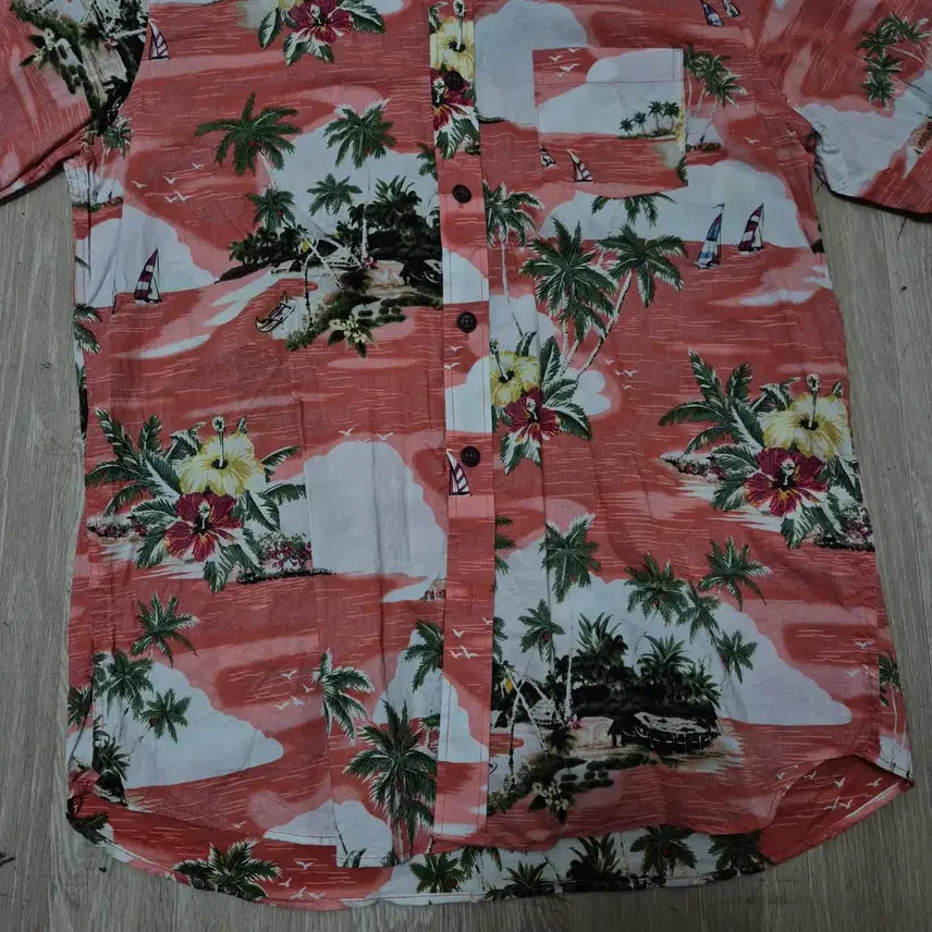 [BUNJANG] TRAD CLUB Hawaiian Short-Sleeve Shirt / TRAD CLUB 트랜드 클럽 하와이안 반팔 셔츠 L(100)