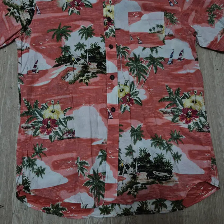 [BUNJANG] TRAD CLUB Hawaiian Short-Sleeve Shirt / TRAD CLUB 트랜드 클럽 하와이안 반팔 셔츠 L(100)
