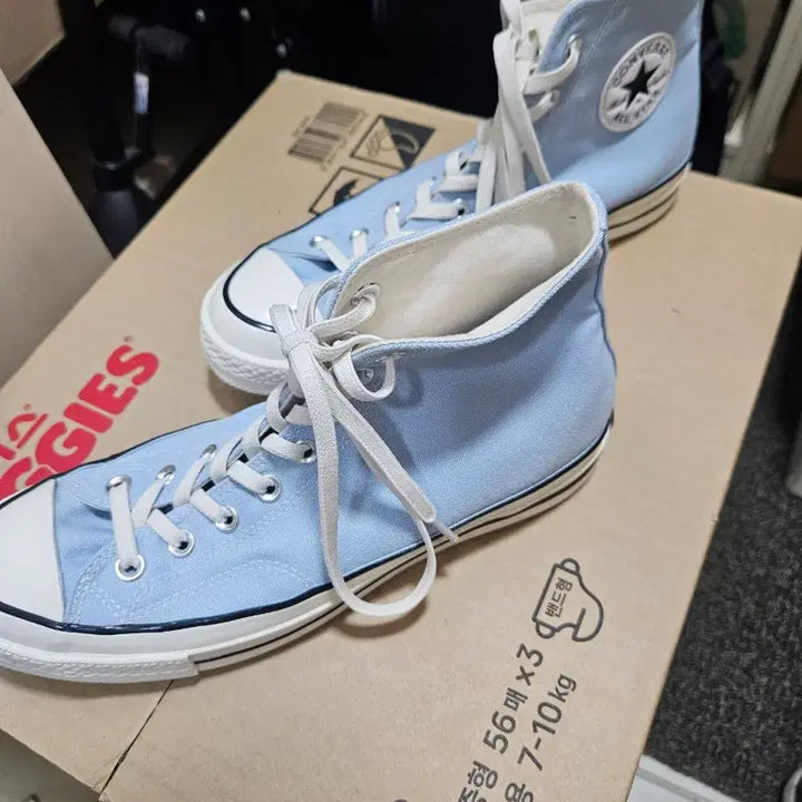 [BUNJANG] Converse Chuck 70 Sky Blue High-Top Sneakers &amp; Timberland Nubuck Navy Boots / 컨버스하이 척70 스카이블루, 팀버랜드 누벅 워커 네이비