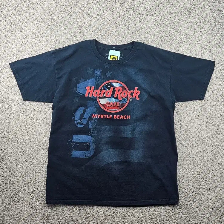 [BUNJANG] Hard Rock Cafe Navy T-shirt (L) / 하드락카페 반팔 티셔츠 ( L ) / 11981