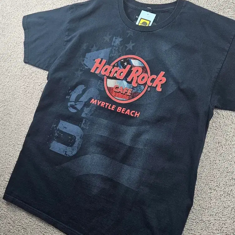 [BUNJANG] Hard Rock Cafe Navy T-shirt (L) / 하드락카페 반팔 티셔츠 ( L ) / 11981