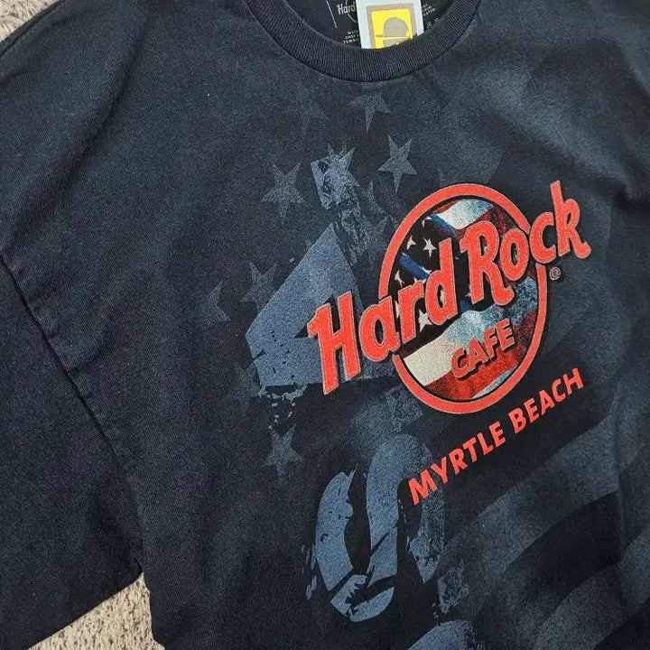 [BUNJANG] Hard Rock Cafe Navy T-shirt (L) / 하드락카페 반팔 티셔츠 ( L ) / 11981