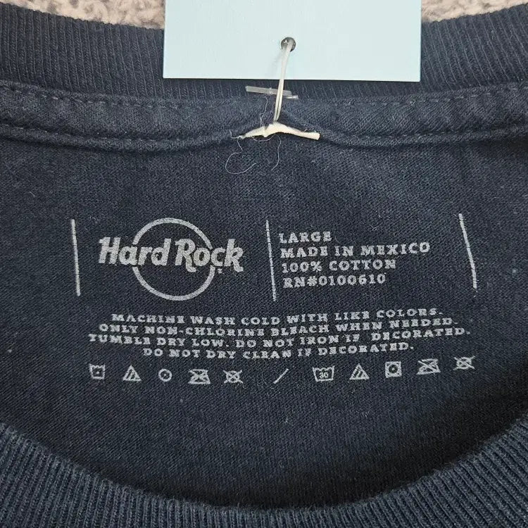 [BUNJANG] Hard Rock Cafe Navy T-shirt (L) / 하드락카페 반팔 티셔츠 ( L ) / 11981