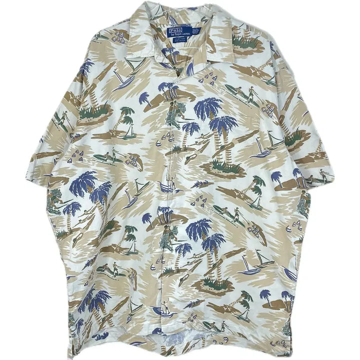 [BUNJANG] Polo Ralph Lauren Clayton Hawaiian Shirt / [XL] 1990s 폴로 랄프로렌 클레이턴 하와이안 반팔 셔츠