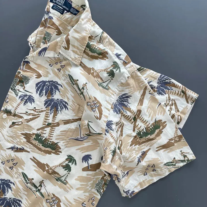 [BUNJANG] Polo Ralph Lauren Clayton Hawaiian Shirt / [XL] 1990s 폴로 랄프로렌 클레이턴 하와이안 반팔 셔츠