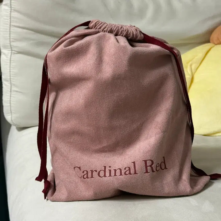 [BUNJANG] Cardinal Red Howa Bag Mute Pink Handbag / 카디널레드 하우아백 뮤트 핑크