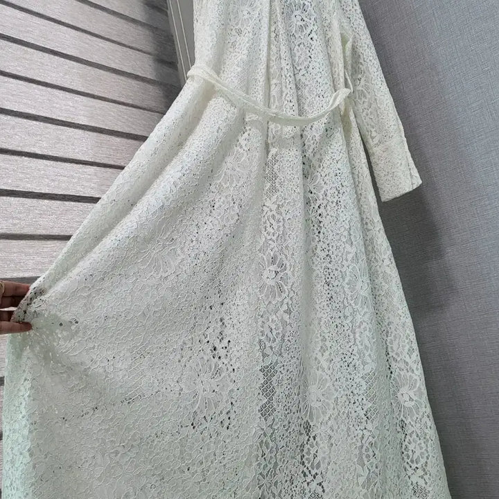 [BUNJANG] Merci Beaucoup All Lace See-Through Maxi Dress / (택채새)메르시비앙 올레이스 시스루맥시