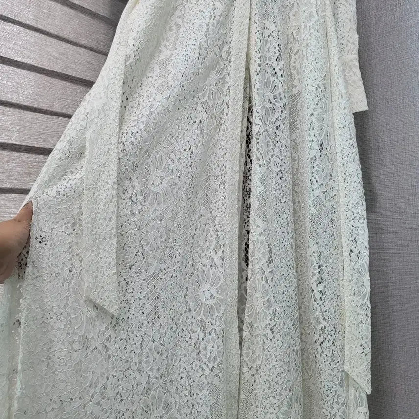 [BUNJANG] Merci Beaucoup All Lace See-Through Maxi Dress / (택채새)메르시비앙 올레이스 시스루맥시