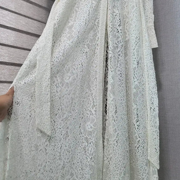 [BUNJANG] Merci Beaucoup All Lace See-Through Maxi Dress / (택채새)메르시비앙 올레이스 시스루맥시